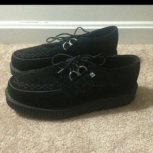 T.u.k suede black creepers size 13